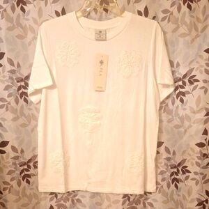 NWT Laurie Felt White Top